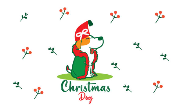 Christmas Collection Dog Graphics for Crafts