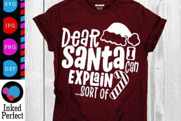 Dear Santa I Can Explain - Funny Christmas Graphics for Blog and Website Use