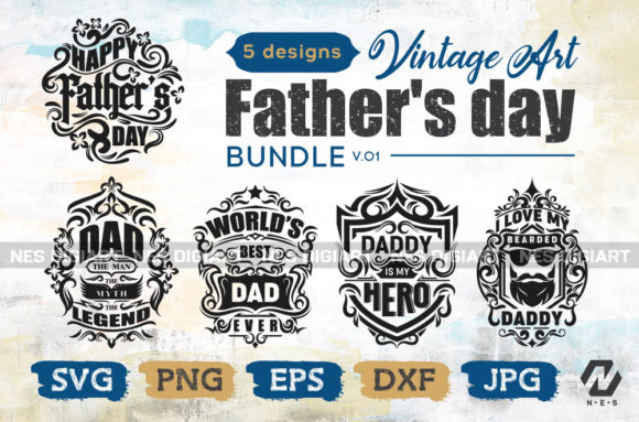 Father's Day Graphics Bundle for Crafts and Design