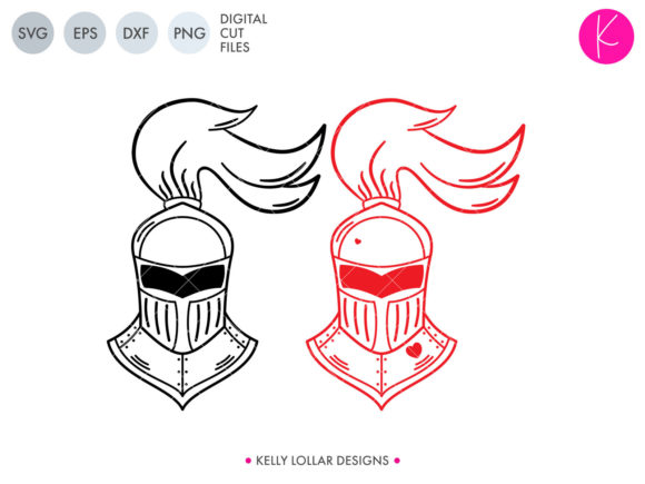 Knight Helmet Graphics for Crafts and Creative Projects