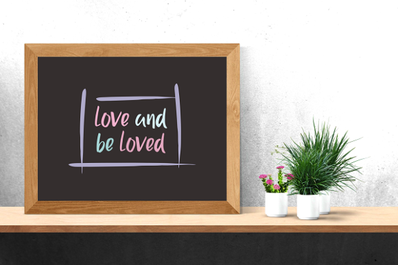 Love and Be Loved Hand Drawn Graphic for Crafts and Graphics
